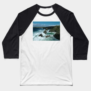 Bedruthan Steps, Cornwall Baseball T-Shirt